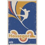 AF59- Lot de 5 Affiches Hossegor (design 80's)